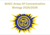 WAEC Areas Of Concentration Biology For 2025/2026