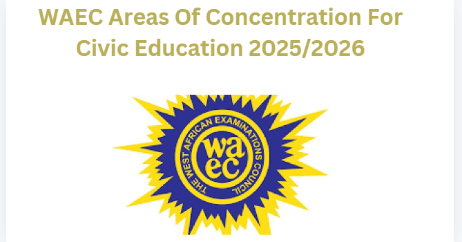 WAEC Areas Of Concentration For Civic Education 2025/2026