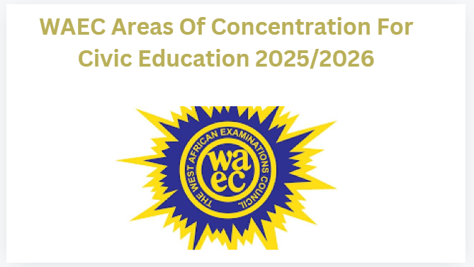 WAEC Areas Of Concentration For Civic Education 2025/2026