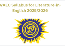 WAEC Syllabus for Literature-in-English 2025/2026