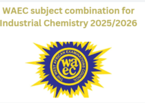 WAEC subject combination for Industrial Chemistry 2025/2026