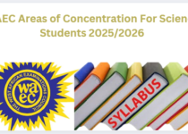 WAEC Areas of Concentration For Science Students 2025/2026